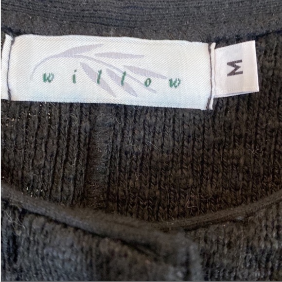 Willow Heavy Black Knit Cardigan - Picture 11 of 11